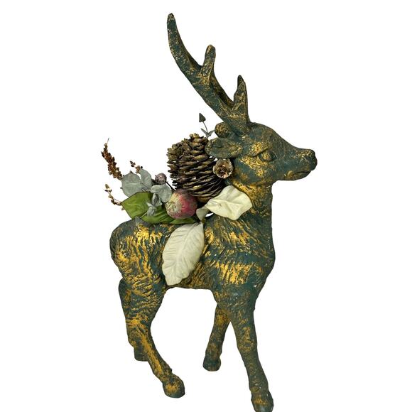 House of Lloyd Christmas Around the World Large Standing Verdigris 16" Reindeer! - Picture 4 of 7
